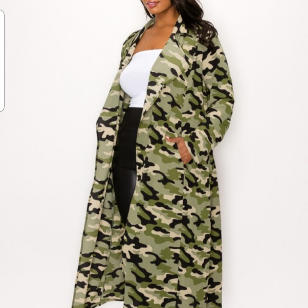 Trendy Camo Duster